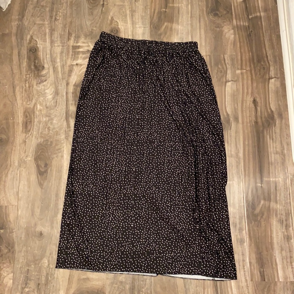 Zara Polka Dot Midi Skirt Sz M
